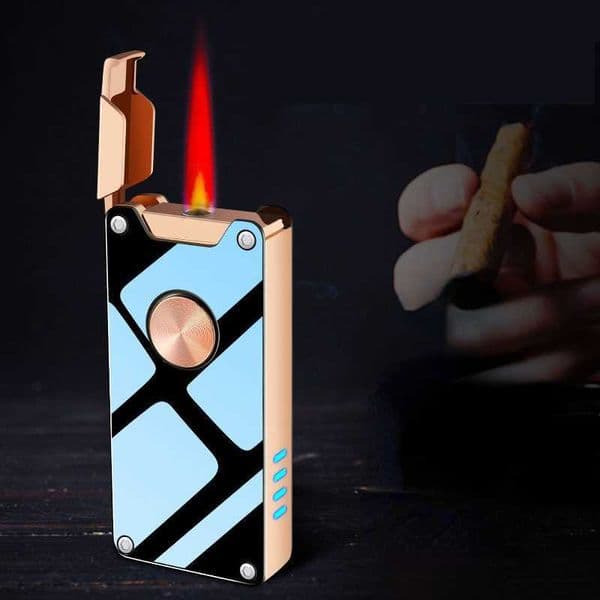 Combination of gas and electricity induction lighter Prosperous creative ignition windproof inflatable smoking R2HG No Gas L260522