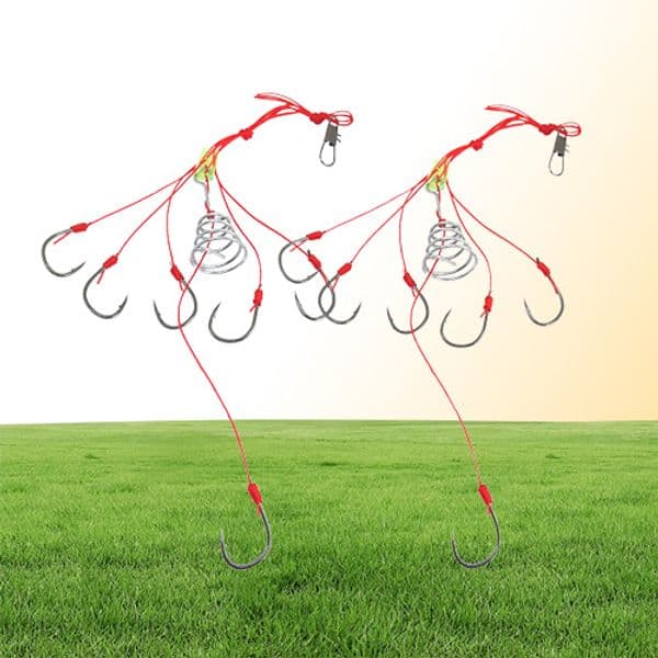 Fishing Carp Hooks Powerful Explosion Stainless Steel Heavy Duty Nylon Deepwater Carp Fishing Hook Powerful Bait Trap Hook System