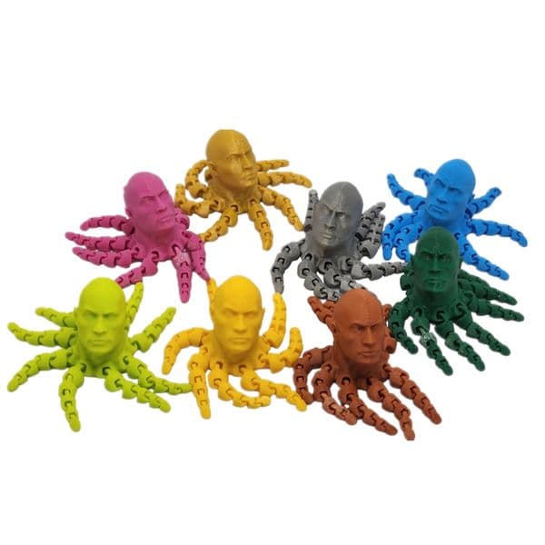 Decorative Objects Figurines 3D Printed Articulated Rocktopus Flexible Realistic Made Ornament Toy Model Home Office Decoration Decor Kids Gifts 230711