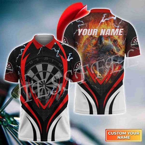 Men's T-Shirts Custom Name Sports Player Darts Beer Club Tattoo 3DPrint Summer Casual Harajuku Polo Shirts Streetwear Short Sleeves T-Shirts 3Xz241127