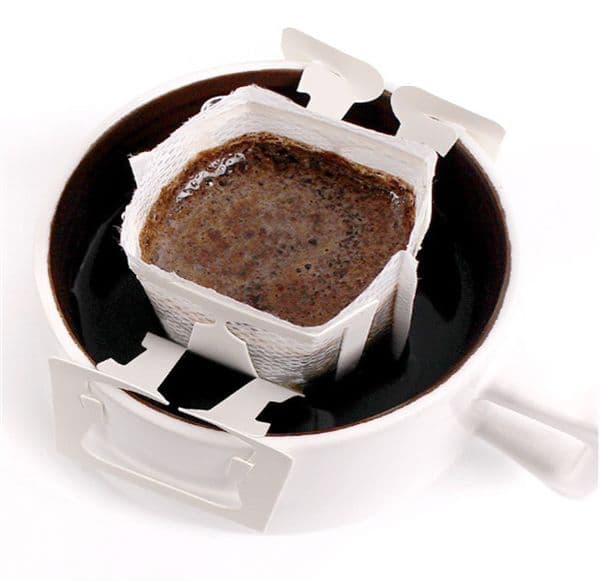 100Pcs / Pack Drip Coffee Filter Bag Portable Hanging Ear Style Coffee Filters Paper Home Office Travel Brew Coffee Tools JL1573