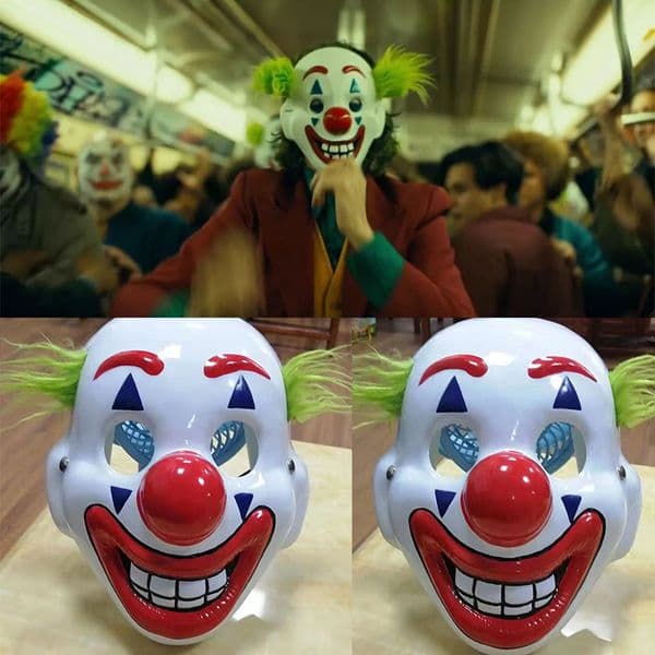 Party Masks Joker Mask Joaquin Phoenix Arthur Fleck PVC halloween Cosplay Movie Prop 230717