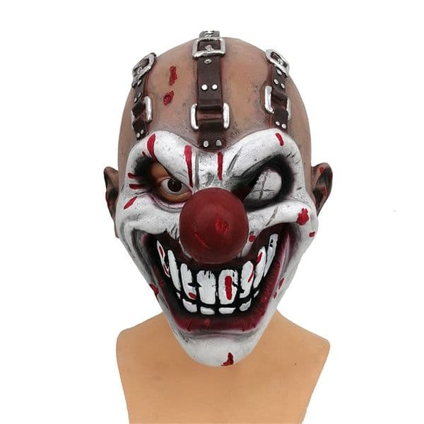 Party Masks Halloween Creepy Mask Horror Fancy Dress Latex Scary Clown One eyed Joker Cosplay Killer Headgear 230717