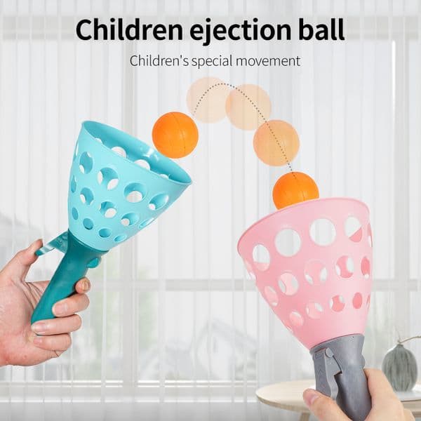 Novelty Games Childrens puzzle throwing catapult ball parentchild interaction class fun elastic boy and girl double sports toys 230617