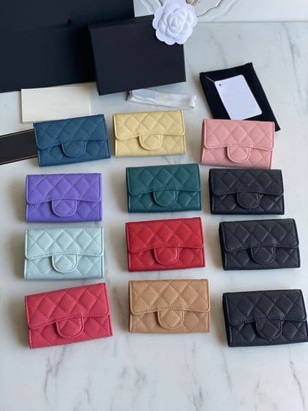 A best quality genuinel leather mens wallet with box luxurys designers wallet womens wallet purese credit card holder passport holder