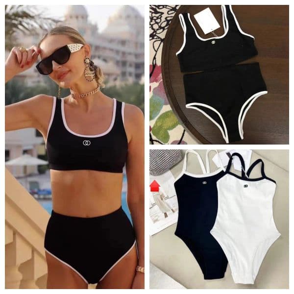 2026 Designer Bikini swimsuit Swimwears Swim Suit Women Sexy Swimsuits Ladies Backless Split Letter Multicolors Summer Time Beach Bathing suits Wind Swimwear S/XL