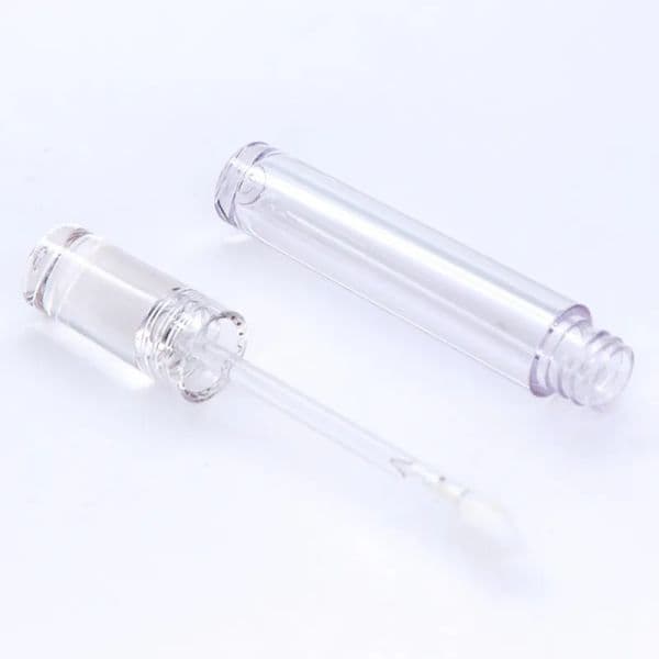 Classic Lip Gloss Tubes Empty 5ML Lipgloss Tubes Round Transparent Lip Gloss Tubes With Wand Empty Clear Lipstick Lip Glaze Tube Wholesale