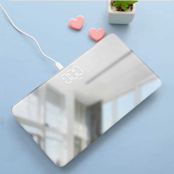 Household Scales Mini Mirror Face Portable Weight Scale Digital Electronic Body Fat Bathroom Scale Smart Floor Scale Balana 180KG Weighing Scale x0726