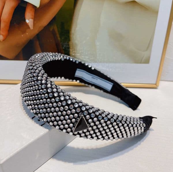New Crystal Luxury Headbands Big Rectangle Diamond Fashion Designer Hair Band Ornament Rhinestones Women Ladies Headband Accessories