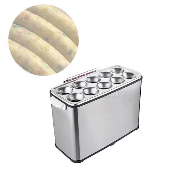 110V/220V Commercial Egg Sausage Roll Cooker Electric Eggs Hot Dog Boiler Steamer Omelette Master Cup Breakfast Machine 10 Holes
