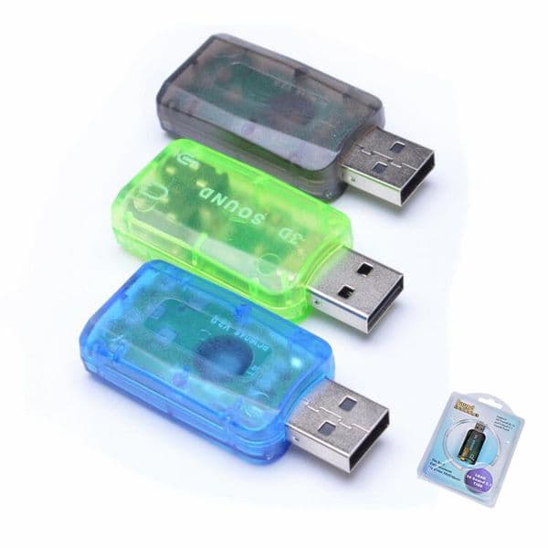 3D Sound Cards External Laptop Virtual 5.1 Channel Usb 2.0 To 3.5mm Mic Headphone Jack Stereo Headset Audio Adapter New Speaker Interface For PC