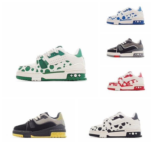 2023 Designer kids shoes For Boy Girl Sports Mesh shoe Low Cut Collaboration Fragments Military Grey Retro Infant Chunky Trainers Athletic Outdoor Sneakers