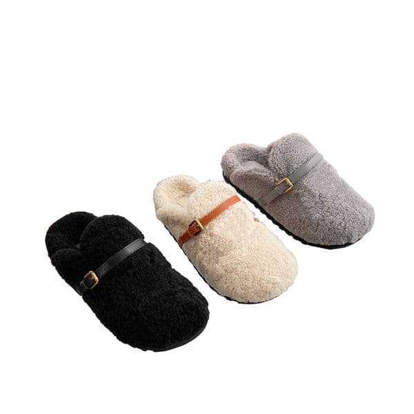 Luxury designer shoes Women shoes winter Plush Slippers flat shoes Lambhair Sandals Slide slippers shoes with box free ship