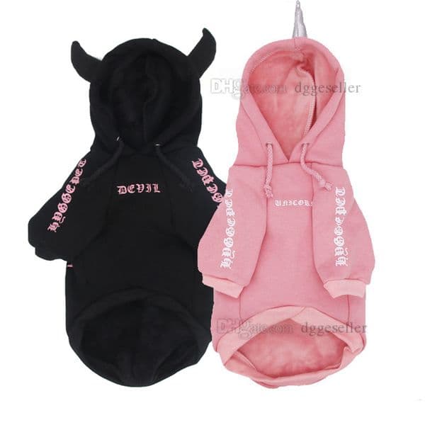 Designer Dog Clothes Brand Dog Apparel Unicorn Christmas Halloween Dog Costumes, Cute Animal Hoodies, Warm Pet Clothes for Medium Dogs French English Bulldog Pug A870