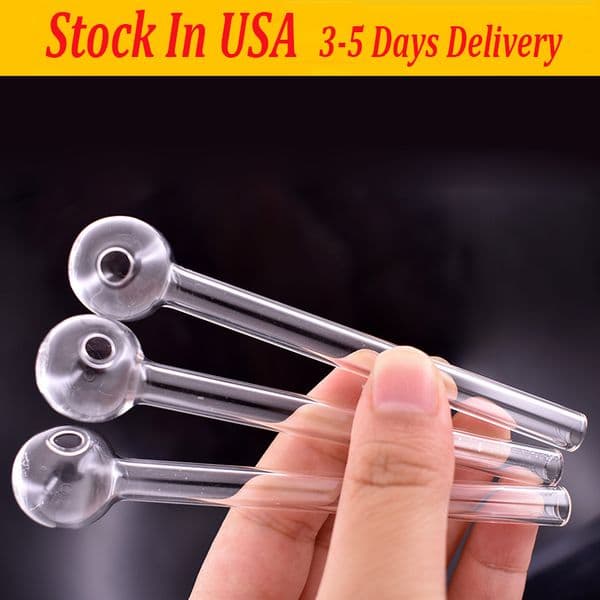 Wholesale 4 Inch Oil Burner Glass Pipe Glass Oil Burner Pipe Water Bongs Smoking Pipe Tobacco Smoking Accessories Cheapest