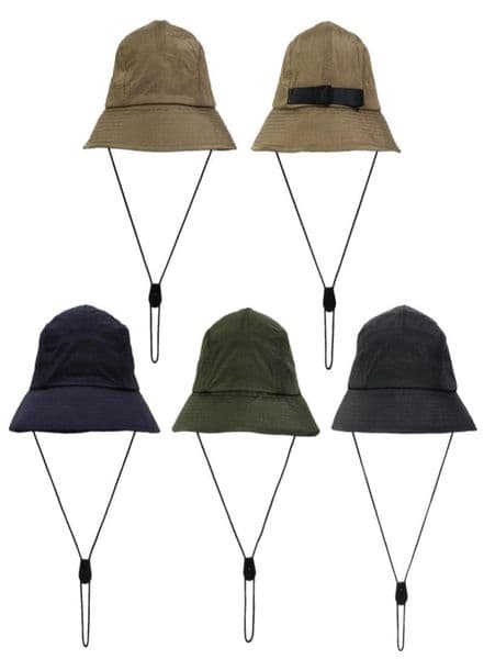 Bucket Hat Foldable Fisherman Hats Unisex Outdoor Sunhat Hiking Climbing Hunting Beach Fishing Adjustable Men Draw String Cap 2206