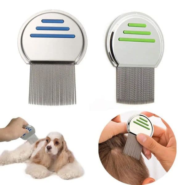 Dog Grooming Terminator Lice Comb Professional Stainless Steel Louse Effectively Get Rid For Head Lices Treatment Hair Removes Nits 3 Colors u0404