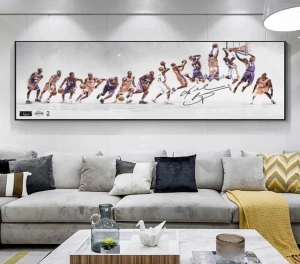 Sports Star Art Canvas Painting Basketball Player Posters and Prints Wall Art Pictures for Teen Living Room Cuadros Home Decoratio