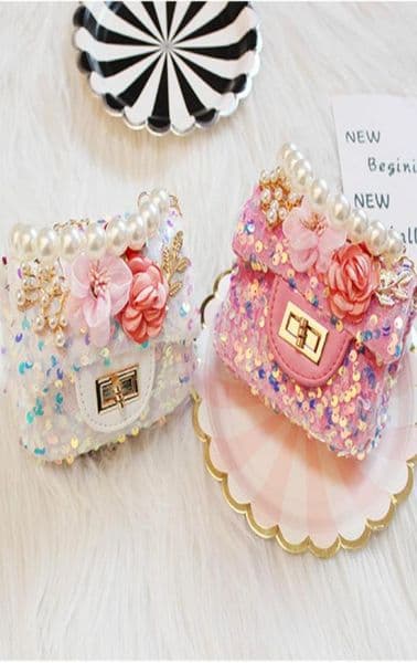 Purse Kids Mini Purses And Handbags Cute Princess Crossbody Bags For Baby Girls Small Coin Pouch Girl Party Pearl Hand Gift