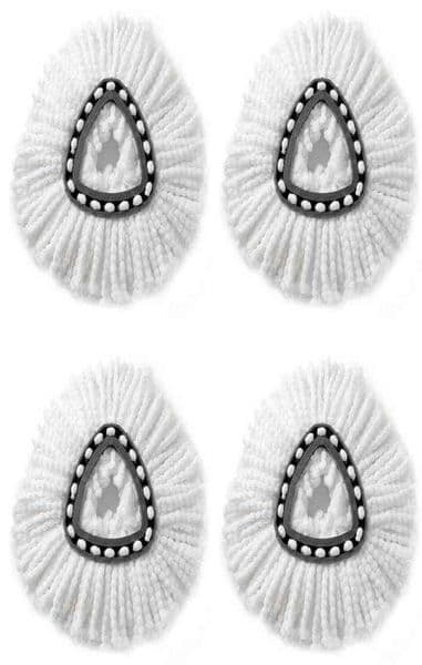 4 Pack Replacement Mop Head for O Cedar Microfibers Refill Fit Triangle Cloth 211106