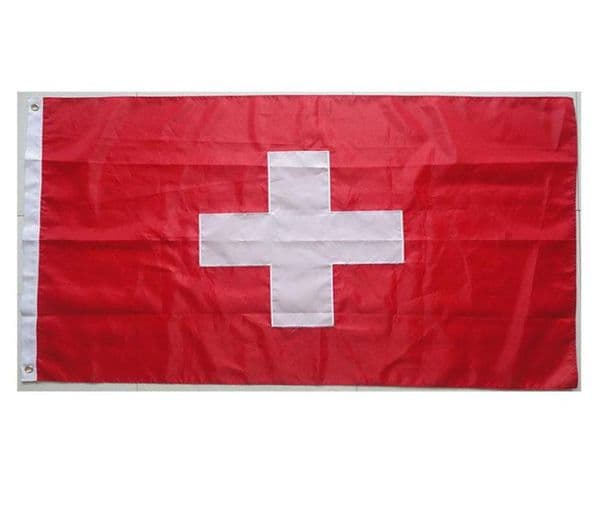 Swiss Flag High Quality 3x5 FT National Banner 90x150cm Festival Party Gift 100D Polyester Indoor Outdoor Printed Flags and Banner
