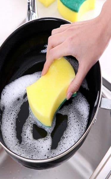Kitchen Ecofriendly Scouring Rag Dish Pan Washing Cleaning Nano Sponge Brush with Strong Decontamination Dishcloth Cleaner Tool