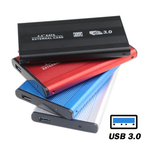 2.5 inch USB 3.0 HDD Case Drive SATA External Storage Enclosure Box Hard Disk aluminum with bags or retail box