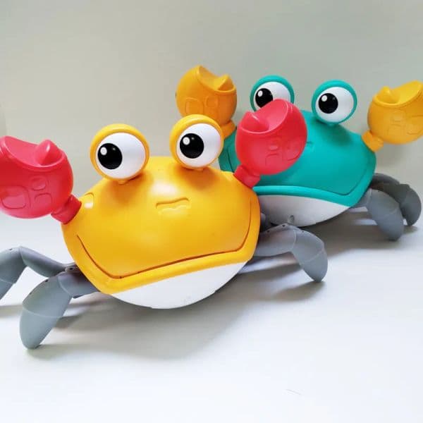 Children's electric toys can escape crab sound music glowing automatic induction climb crab wisdom gift toys