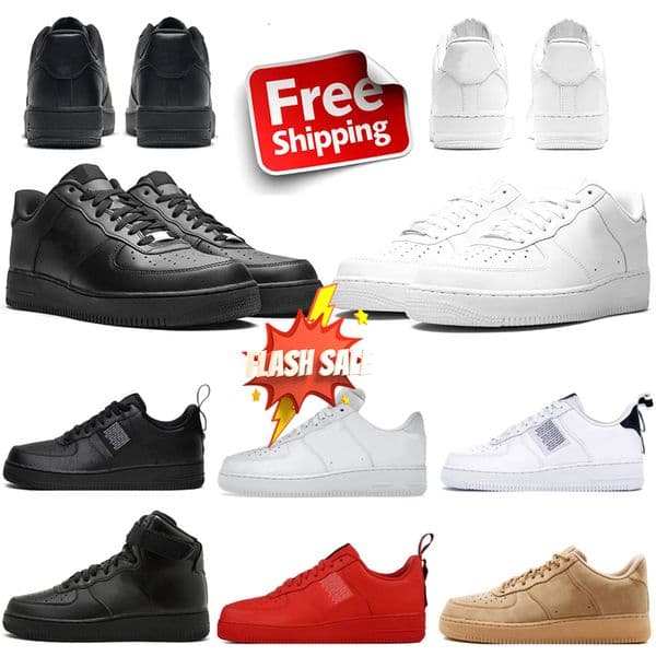 new men women 1 shoes One White Black Wheat Utility Red womens Pastel Spruce Aura outdoor mens trainer casual sneakers size 36-45
