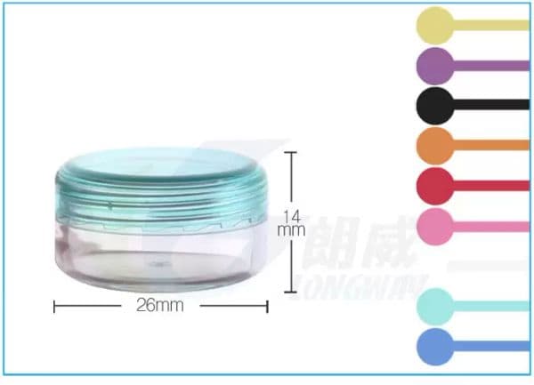 3g ps Plastic jar cream bottle gift box 3g PS Clear empty cream jar lotion container sample plastic bottle Quality
