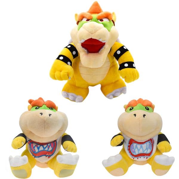 10in Super Standing King Soft Stuffed Animal Doll Figure Green Bowser Toy 6 Inches JR Plush
