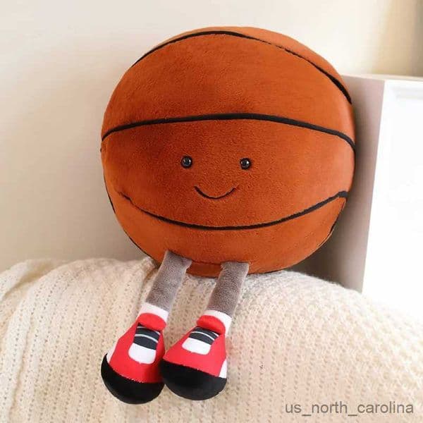 Stuffed Plush Animals Creative Basketball Plush Toys Home Basketball Doll Ball Dolls For Boy Children Gift R231110L260420