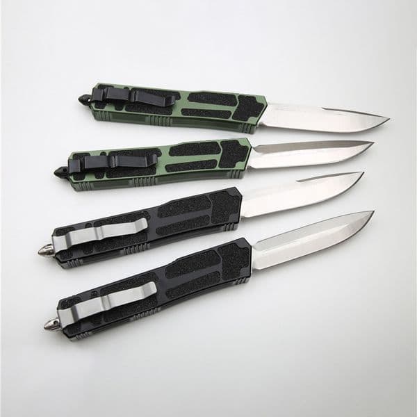 High End Tactical Knife D2 (3.86 )Satin Blade Aviation Aluminum Handle EDC Pocket knives Outdoor Gear 4 Styles with Nylon Bag