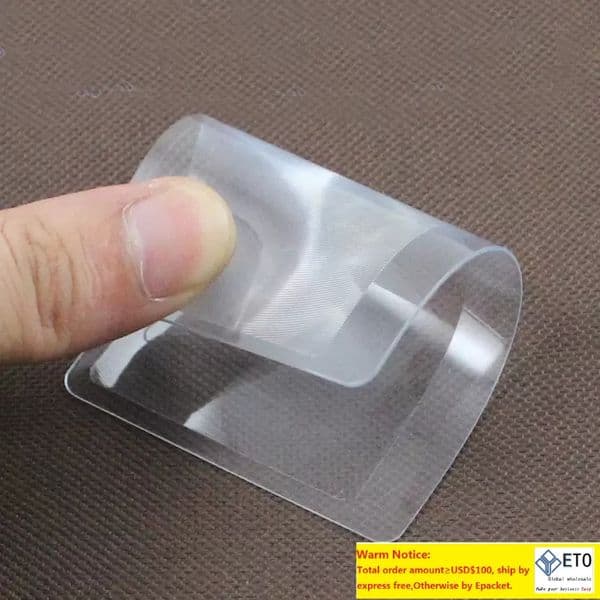 3X Microscope Magnifiers Credit Card Shape Transparent Magnifier Magnification Magnifying Fresnel LENS Made of Plastics