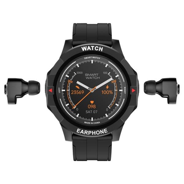 Men's & Women's Android Sport Smartwatches With TWS Bluetooth Earphones - HeartRate Monitor Bloodpressure Tracking Touch Display 64GB Smart Watch With Earbuds
