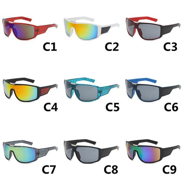 Factory Eyewear Classic Square Sunglasses Men Women Sports Large Frame Sun Glasses Outdoor Beach Eyeglasses