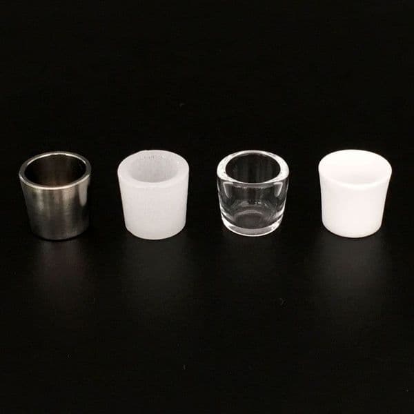 G9 Heat Insert Electronics Chamber Ceramic Bowl Titanium Cup Quartz Coil Silicon Carbide Bucket Element Replacement for Greenlightvapes ZZ