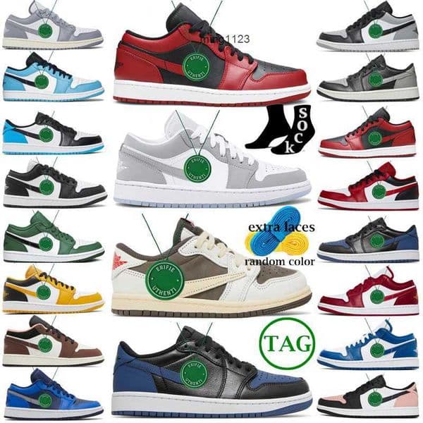 1 low og Casual shoes womens 1s reverse mocha sail black phantom unc wolf grey bulls shadow bred pine green toe white camo mens trainers sports sneakers