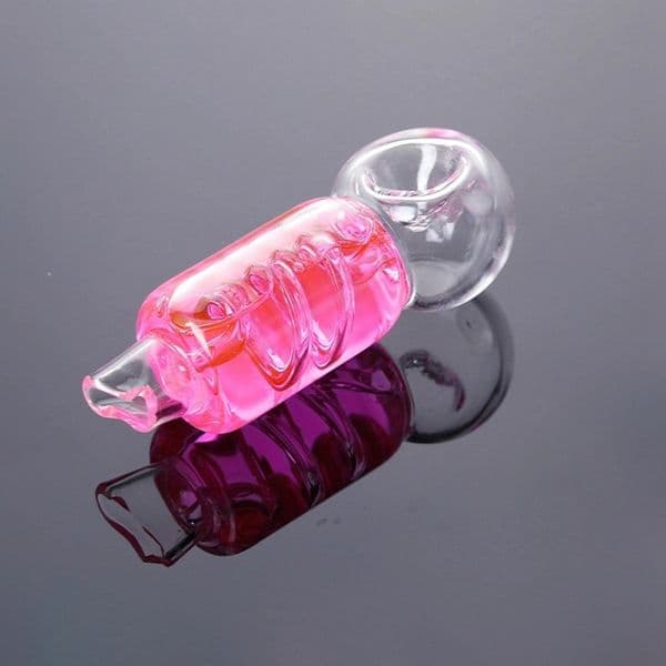 Colorful Freezable Pipes Coil Spring Liquid Filled Thick Glass Smoking Tube Portable Bong Hand Cigarette Holder Herb Tobacco Oil Rigs Filter factory outlet