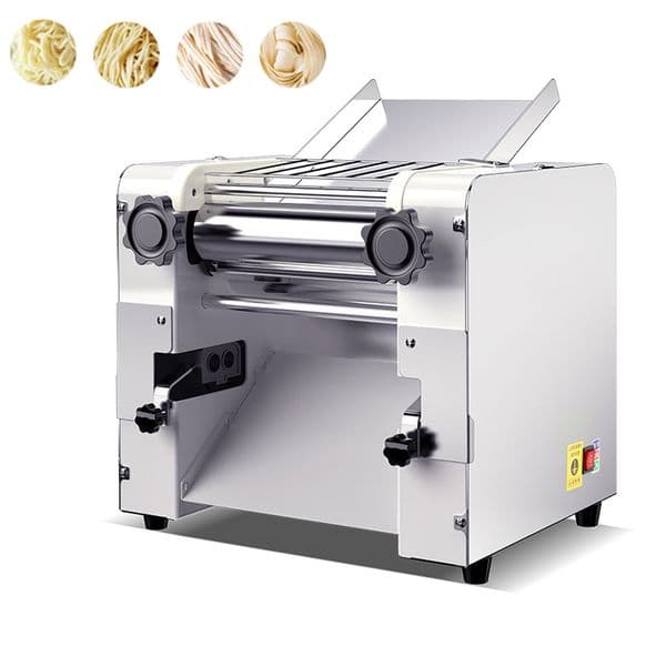 110V / 220V Noodle Machine Electric Dough Roller Stainless Steel Desktop Pasta Commercial Kneading Dumpling Pasta Maker