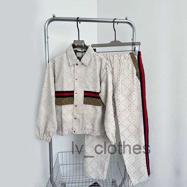 Men's sportswear set designer coat winter jacket two-piece set top brand letter printing fashion street casual wear stand collar jacket coat casual pants