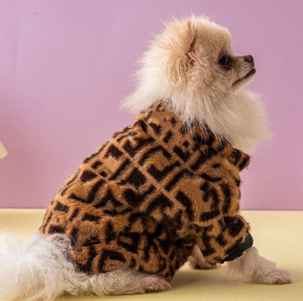 Fur Pet Coat French Dog Fighting Clothes Schnauzer Fashion Dogs Jacket with Lining Factory Direct Sales