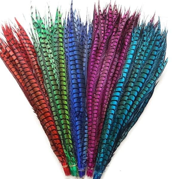 Other Event Party Supplies 50pcs Lot Colored Lady Amherst Pheasant Feathers for Crafts Long Big Feather Decor Top with Carnival Holiday Wedding Decoration 231116