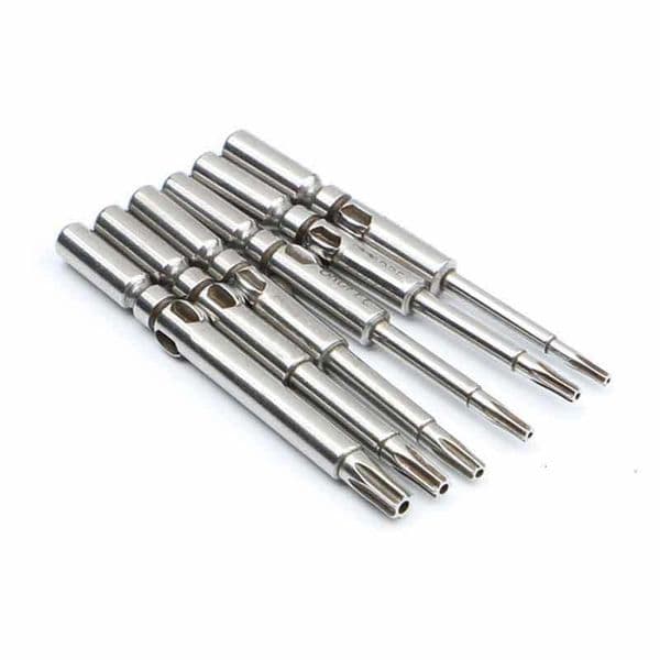 Screwdrivers 8Pcs Star Torx Screwdriver T5 T6 T7 T8 T9 T10 T15 T20 S2 Alloy 801 5mm Round Shank Electric Driver Bits Tool Kits 230417