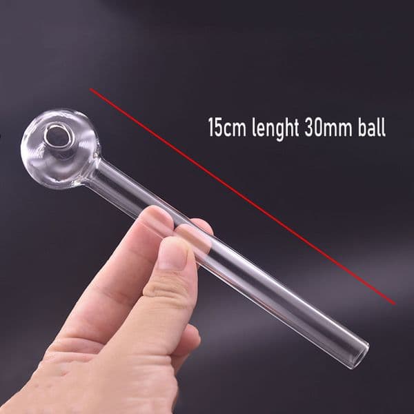 Cheapest 6inch Glass Oil Burner Pipe High Quality Glass Tube Smoking Pipes Tobcco Herb Glass Oil Nails Water Hand Pipes Smoking Accessories