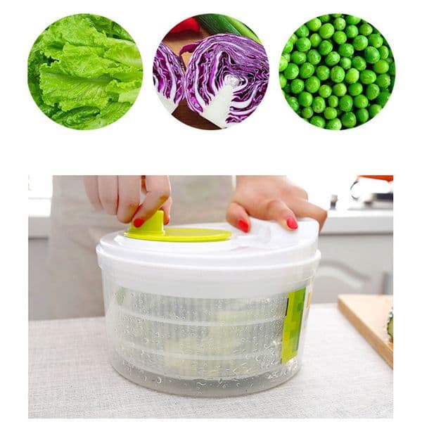 Salad Tools Vegetable Drainer Lettuce Dryer for Kitchen Accessories Gadgets Salad Spinner Dryer Drying for Greens Centrifuge Machine Tools 230417