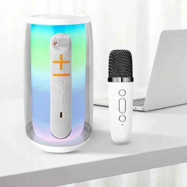 Portable speaker pulse 6 Wireless Bluetooth waterproof speaker Pulse 6 Full color screen LED lights Bass music Wireless microphone karaoke speakers