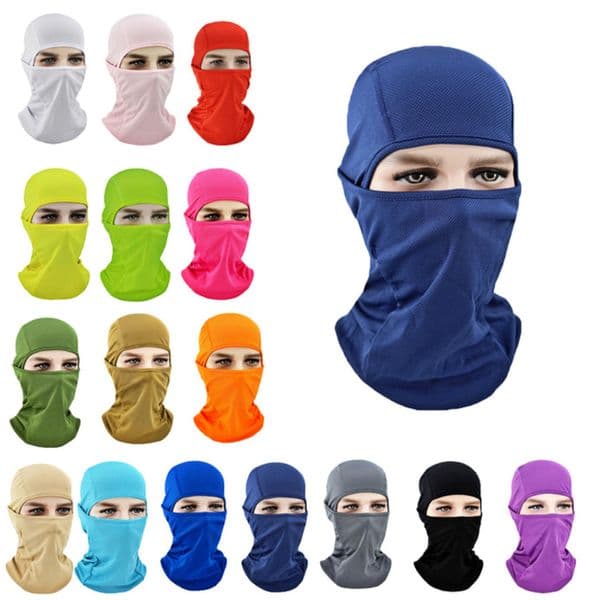 Motorcycle Face Mask Cycg Full Cover Buffs Hat Balaclava lycra Ski Neck Summer Sun Ultra UV Protection Thin Hot G0419