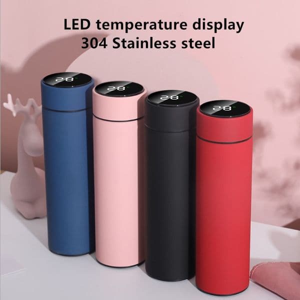 Designer Cup Coffee With LED Temperature Display Smart Double Walled Tea Infuser Bottle coffee mug Stainless Steel Thermal Cup Travel Mug Keeps Water Cold And