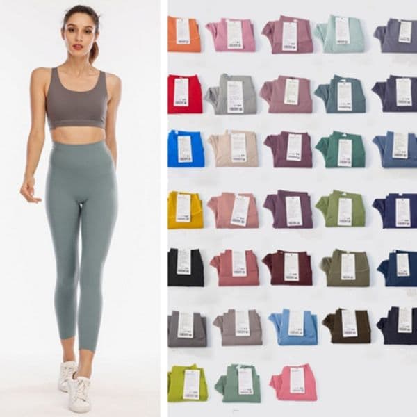 2026 New Women's Yoga Push Ups Fitness Soft High Waist Hip T-Line outdoor Yogatwo Leggings Sports Pants Free Shipping